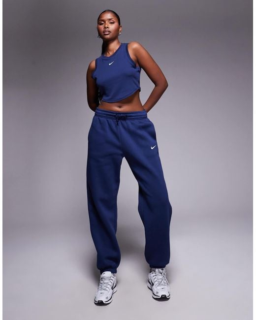 Nike Blue – phoenix fleece – oversize-jogginghose