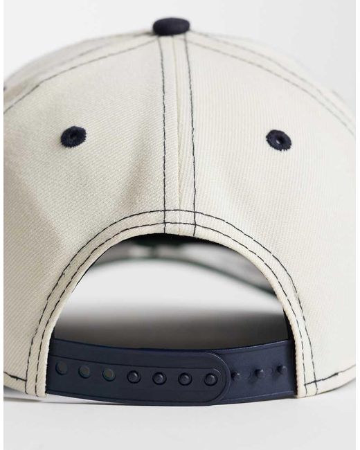 KTZ White Ny Yankees E Frame Script Logo Contrast Peak Cap