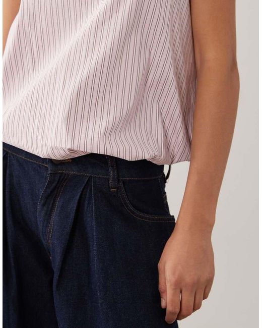 ASOS Pink Bubble Hem Top