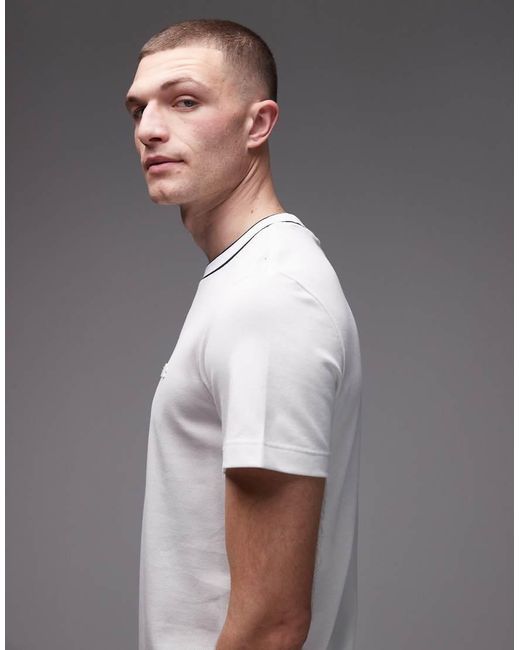 Lacoste Gray Relaxed Fit T-shirt With Tonal Logo for men
