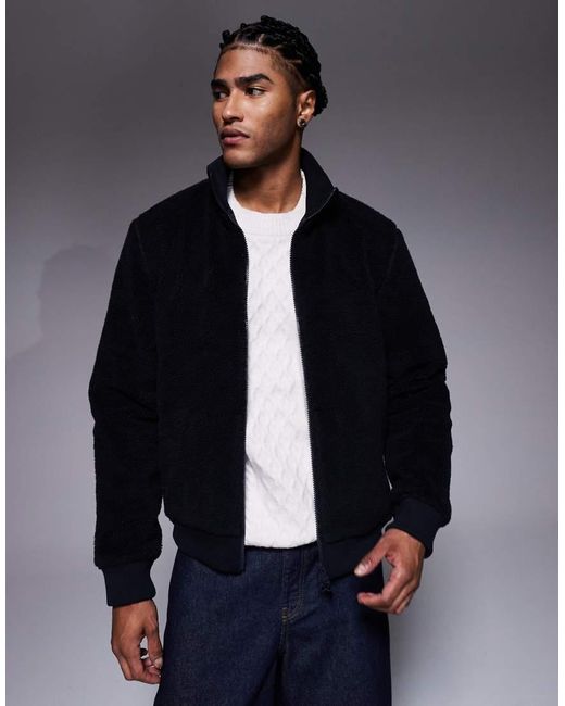 Barbour Blue Dinstone Fleece Jacket for men