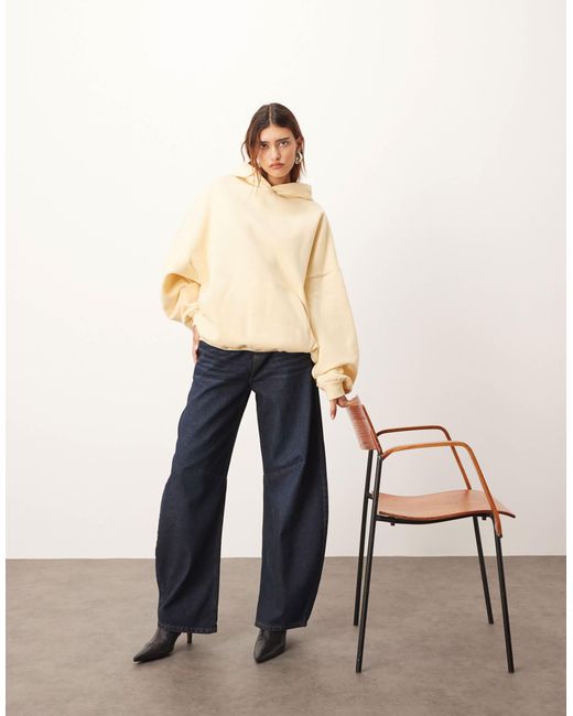 Sweat à capuche oversize épais ARRANGE en coloris Natural