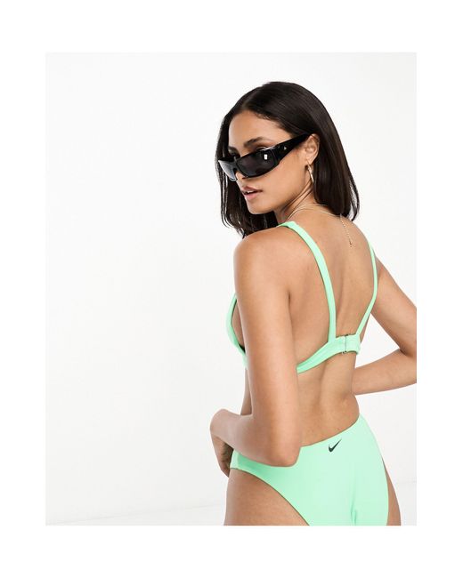 Nike Green Essentials Bralette Bikini Top