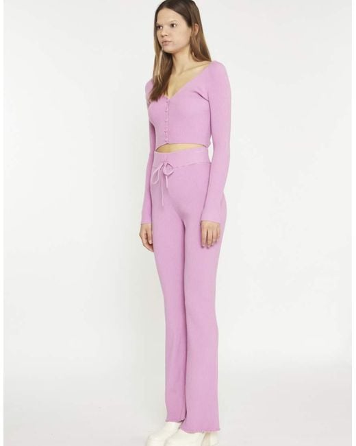 Glamorous Pink V Neck Cardigans