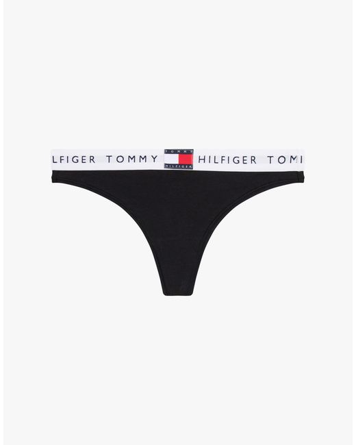String Tommy Hilfiger en coloris Black