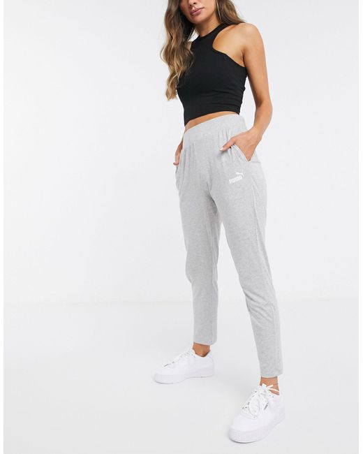 PUMA Cotton Essentials Trackies in Grey 