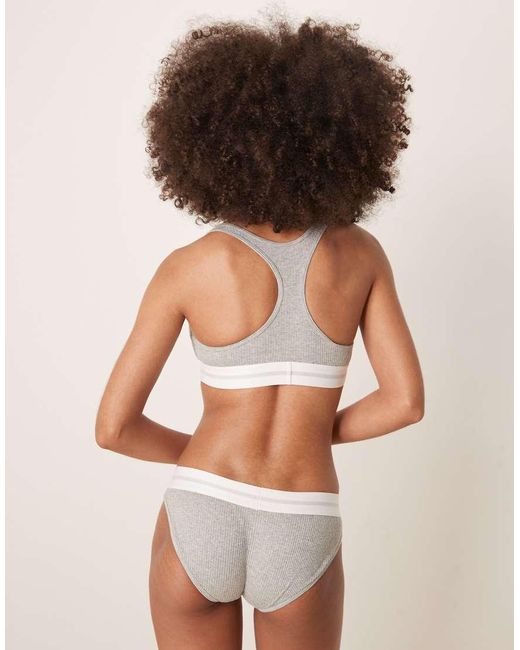 Calvin Klein Brown Modal Rib Bralette