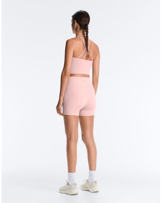 Oysho Pink Comfortlux Strap Tank Top With Cups