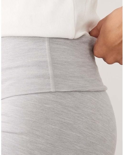 Cotton On White Ultra Soft Roll Over Short
