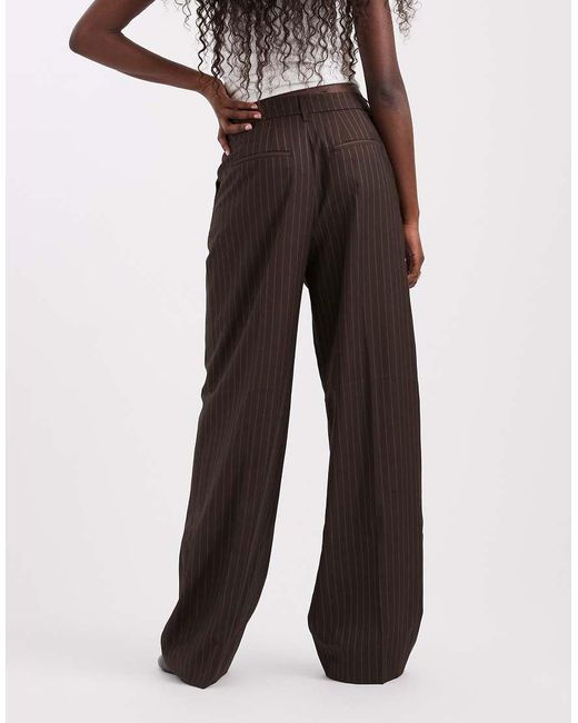 JJXX Multicolor Wide Leg Tailored Trouser With Pinstripe