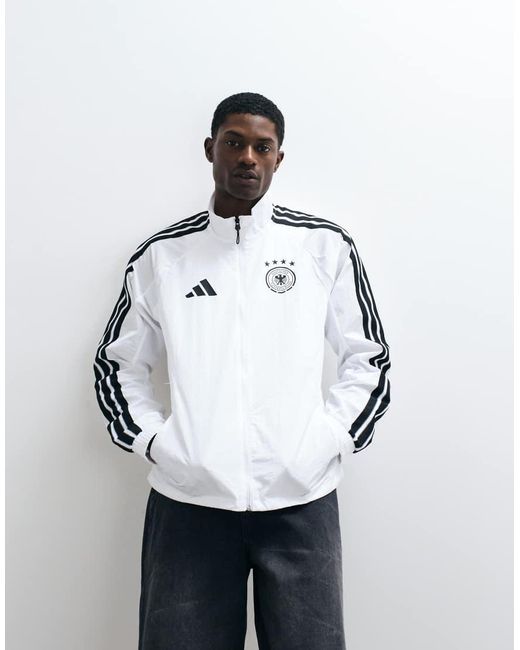 Adidas Originals White Adidas Football Germany Anniversary Jacket
