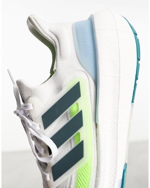 Adidas - running ultraboost light - sneakers bianche e verdi di Adidas Originals in White da Uomo