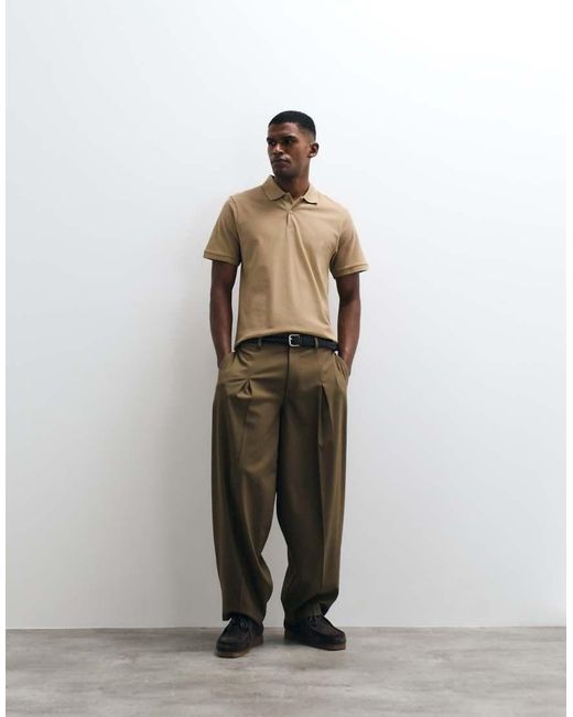 ASOS Green Essentials Regular Fit Polo for men
