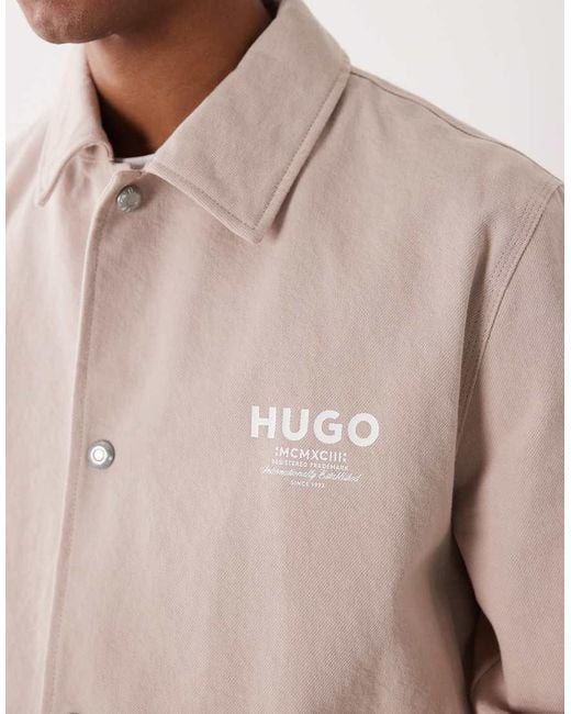HUGO Natural Lightweight Coach Jacket for men