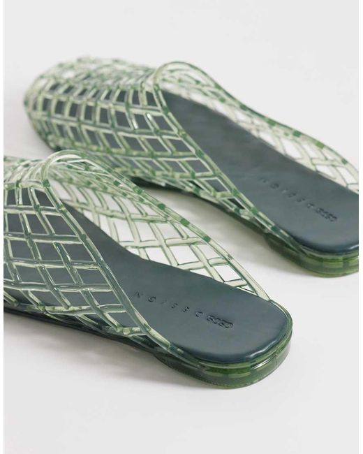 ASOS Green Lennox Jelly Mules