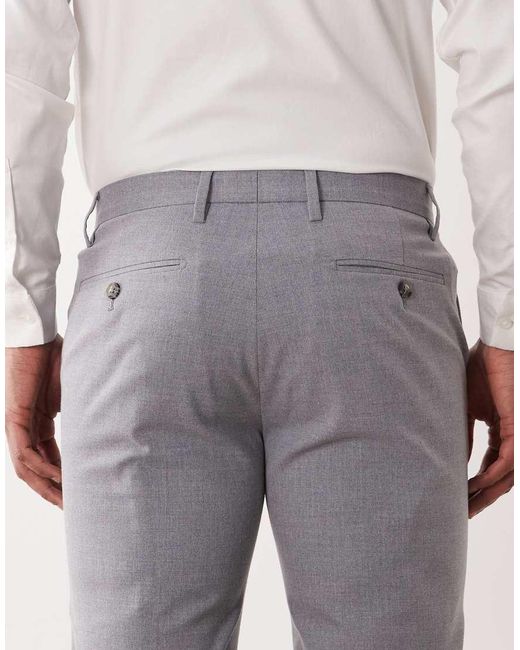 ASOS Gray Skinny Suit Trousers for men