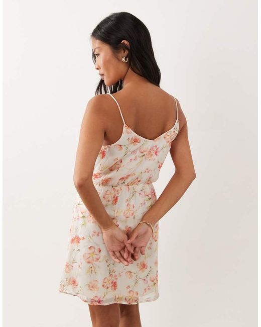 Vila White Woven Cami Mini Dress