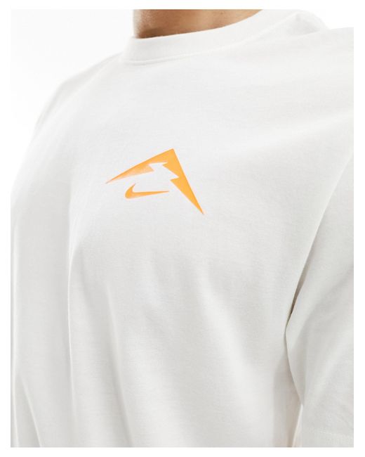 Nike White Trail Dri-fit Graphic T-shirt for men