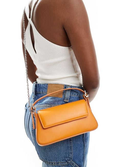 Mango Orange Mini Shoulder Bag