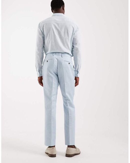 ASOS Blue Slim Suit Pants for men