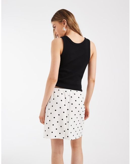 Noisy May White Mini Skirt