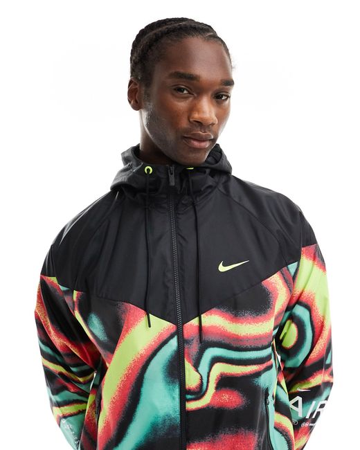 Nike Multicolor Track Jacket With Swirl Print for men