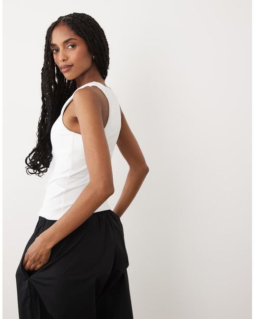 ARKET White Supersoft Active Tank Top