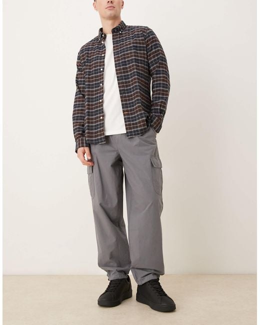 ASOS Gray Tapered Cargo Trouser for men