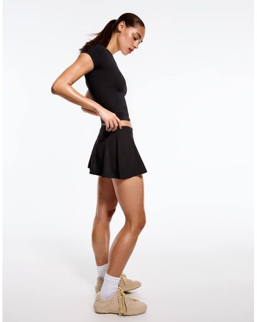 Bershka White Mini Skater Skort