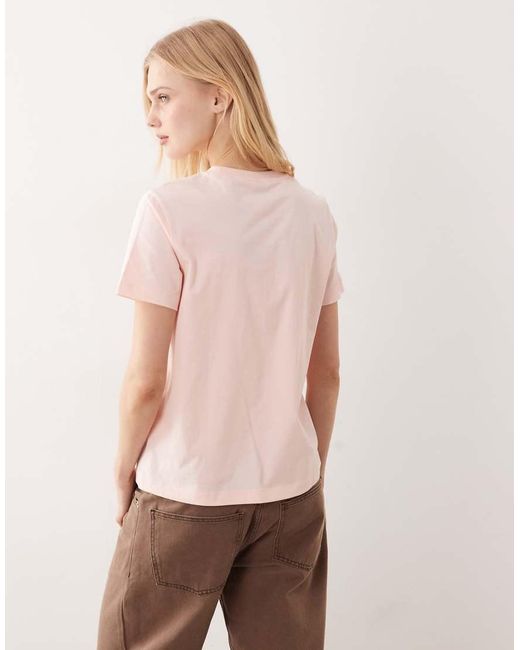 Gant Pink Vintage Chest Logo Fitted T-shirt