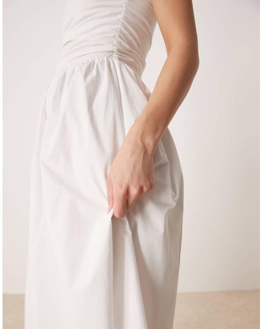 Glamorous Natural Strapless Midi Dress