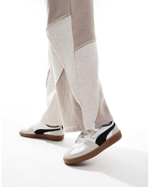 PUMA Black Palermo Leather Sneakers