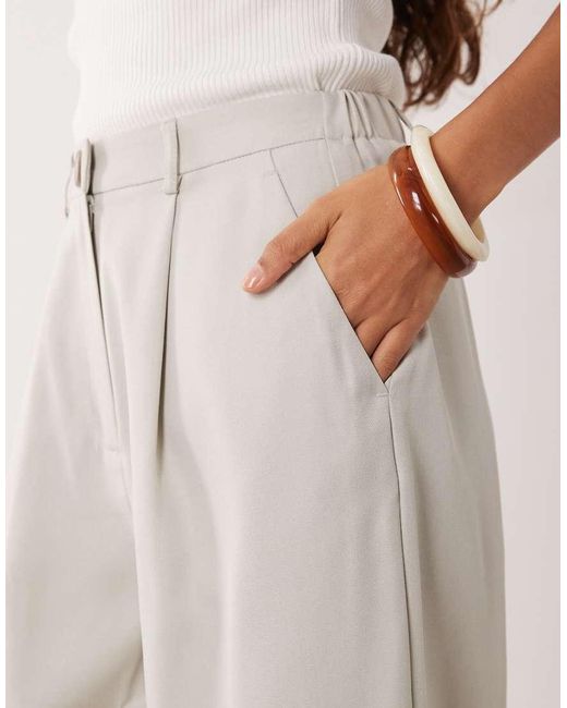 Miss Selfridge Natural Tailored Wide Leg Trouser