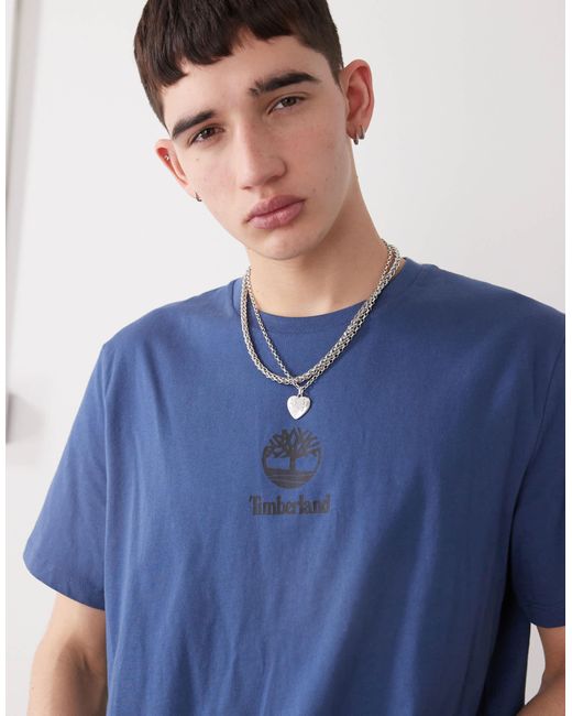 Timberland – t-shirt in Blue für Herren