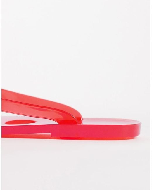 ASOS Pink Foxton Jelly Flip Flops