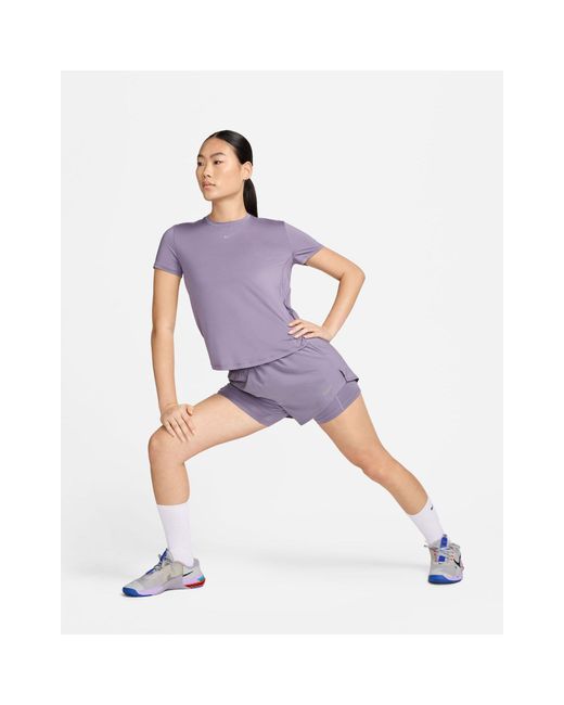 Nike Purple Nike One Training Dri-fit Classic T-shirt