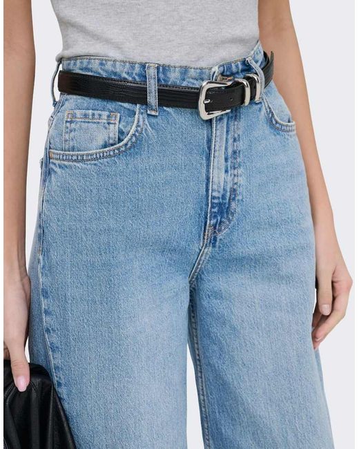 Jdy Blue Wide-fit Jeans