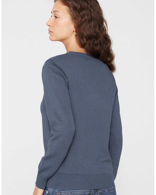 Tezenis Blue Fully-Fashioned Round Neck Jumper