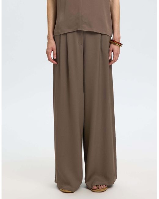 Pantalon ample - pépite SELECTED en coloris Brown
