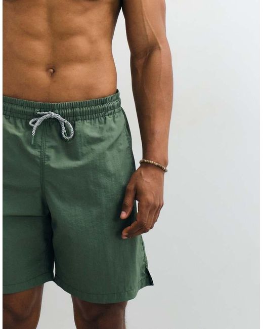 Mango Green Boxer Swim Shorts for men