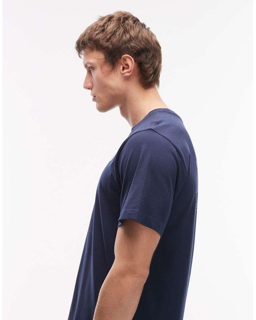 The North Face Blue Mountain Sketch Backprint T-shirt for men