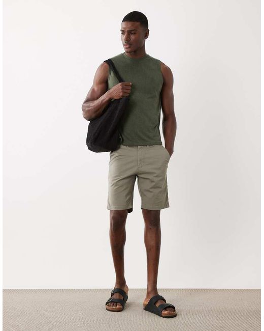 ASOS Green Boxy Oversized Regular Fit Tank for men