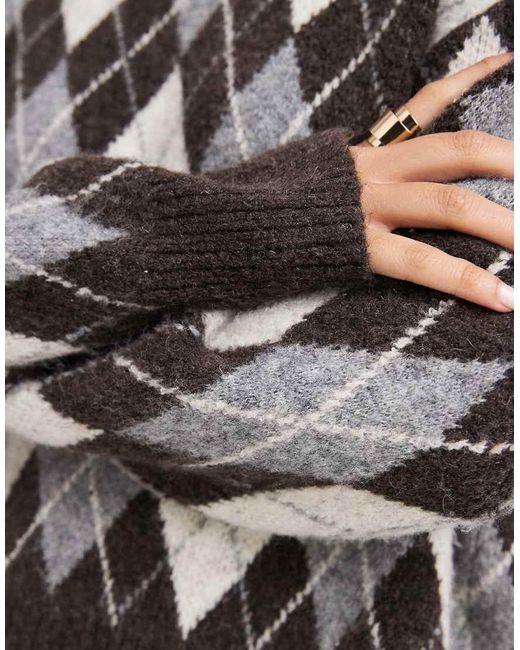 ONLY Gray Brushed Knitted Jumper