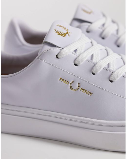 Fred Perry White – leder-sneaker
