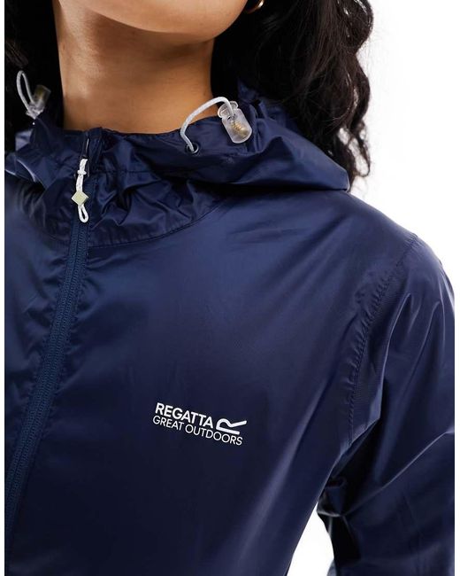 Regatta Blue Pack-It Iii Waterproof Jacket