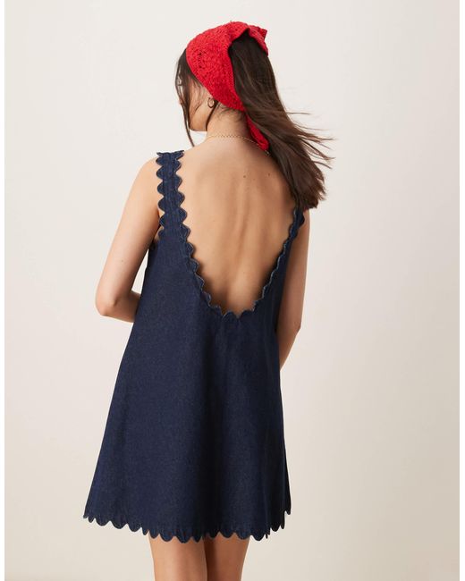 ASOS Blue – mini-jeanskleid