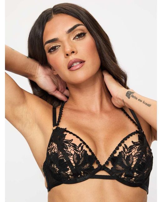 Ann Summers Brown Nola Crotchless Set