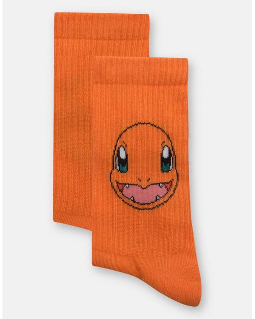Pull&Bear Brown Pokémon Charmander Socks for men