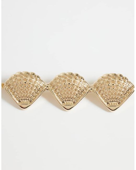 ASOS Natural Pack Of 3 Hair Slides With Mixed Sea-Life Design