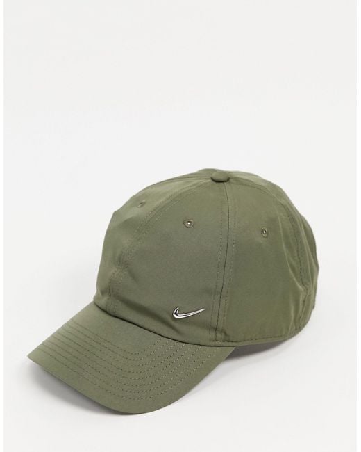 Nike Green Metal Swoosh Cap for men